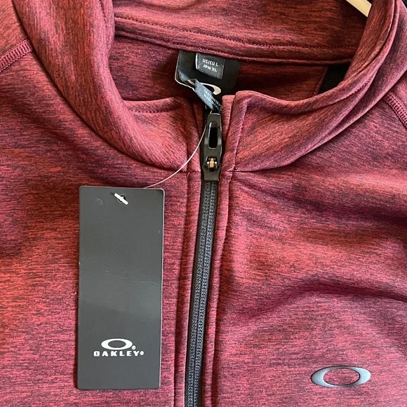 Oakley Burgundy Quarter-Zip Pullover - Picture 5 of 5
